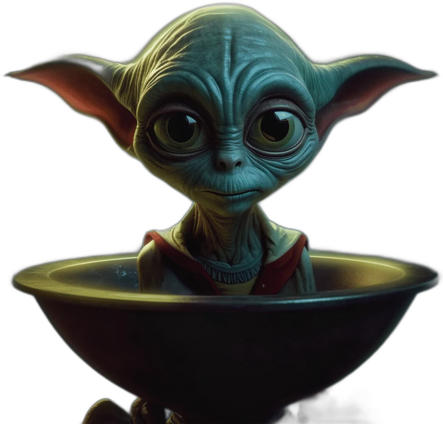 Cookie the little green alien from User Journey