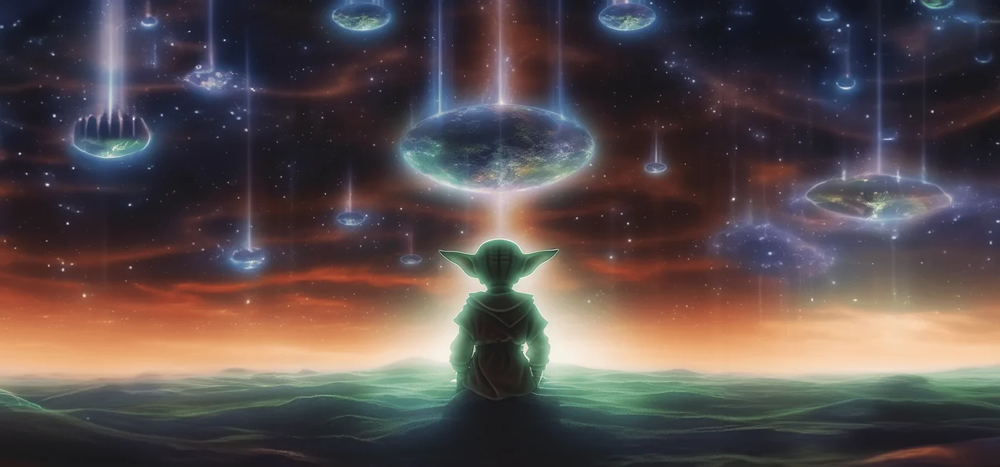Cookie listening to the songs of distant universes